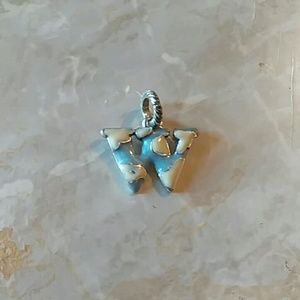 LETTER W NECKLACE PENDANT